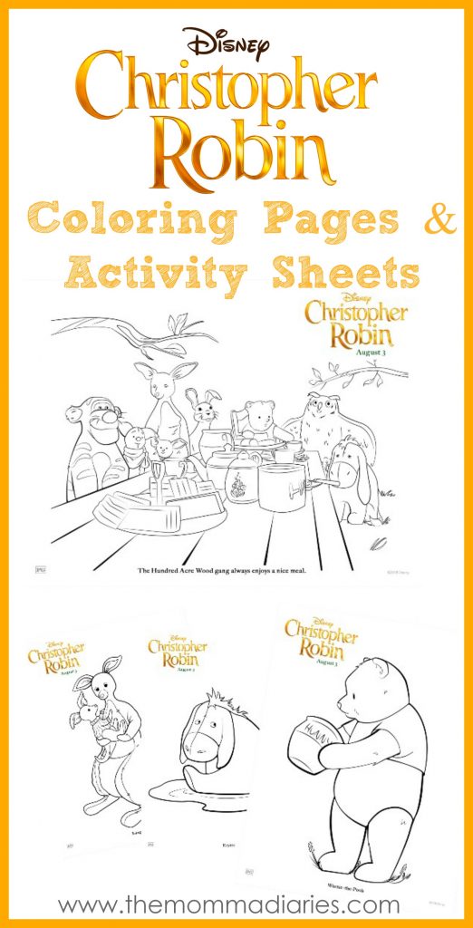 Christopher Robin Coloring Pages, Christopher Robin Activity Sheets, #ChristopherRobin, #ChristopherRobinEvent