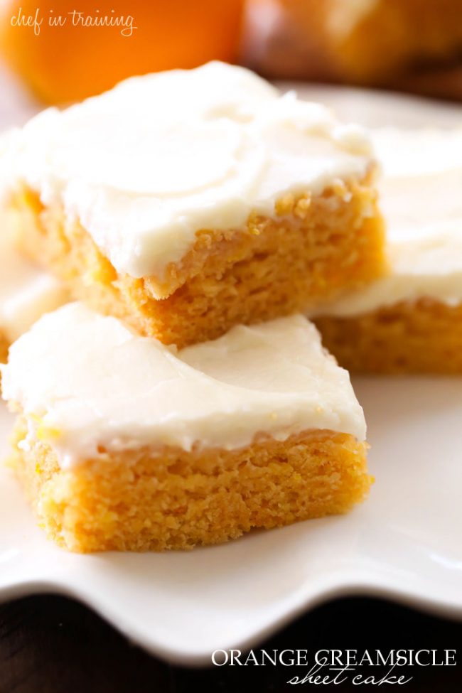 Orange Creamsicle Sheet Cake, Orange Creamsicle Cake, Creamsicle Cake Recipe, Homemade Cake Recipe