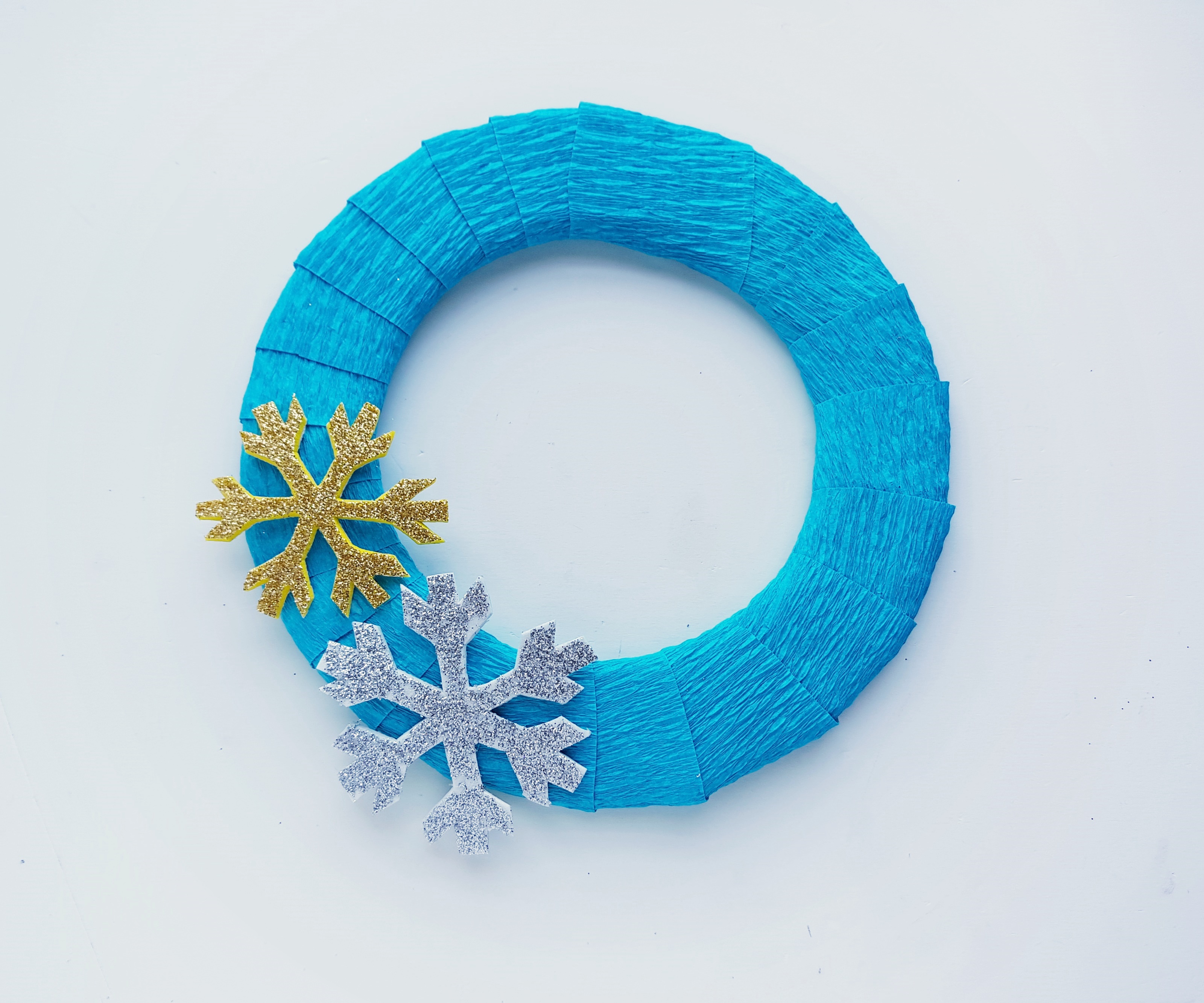 Snowflake wreath  craft 