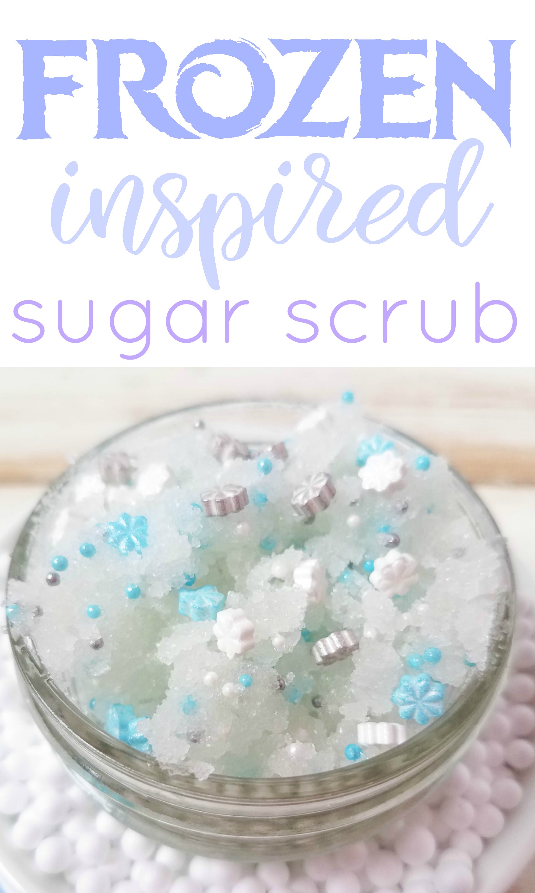 Frozen inspired Sugar Scrub, DIY Sugar Scrub #Frozen2 #Frozen